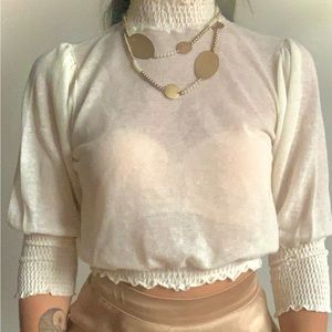 Cute transparent ZARA top - M-